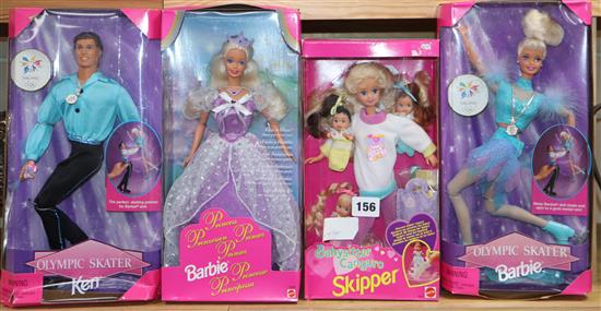 A Barbie skater - Ken Skater, Skipper and Princess